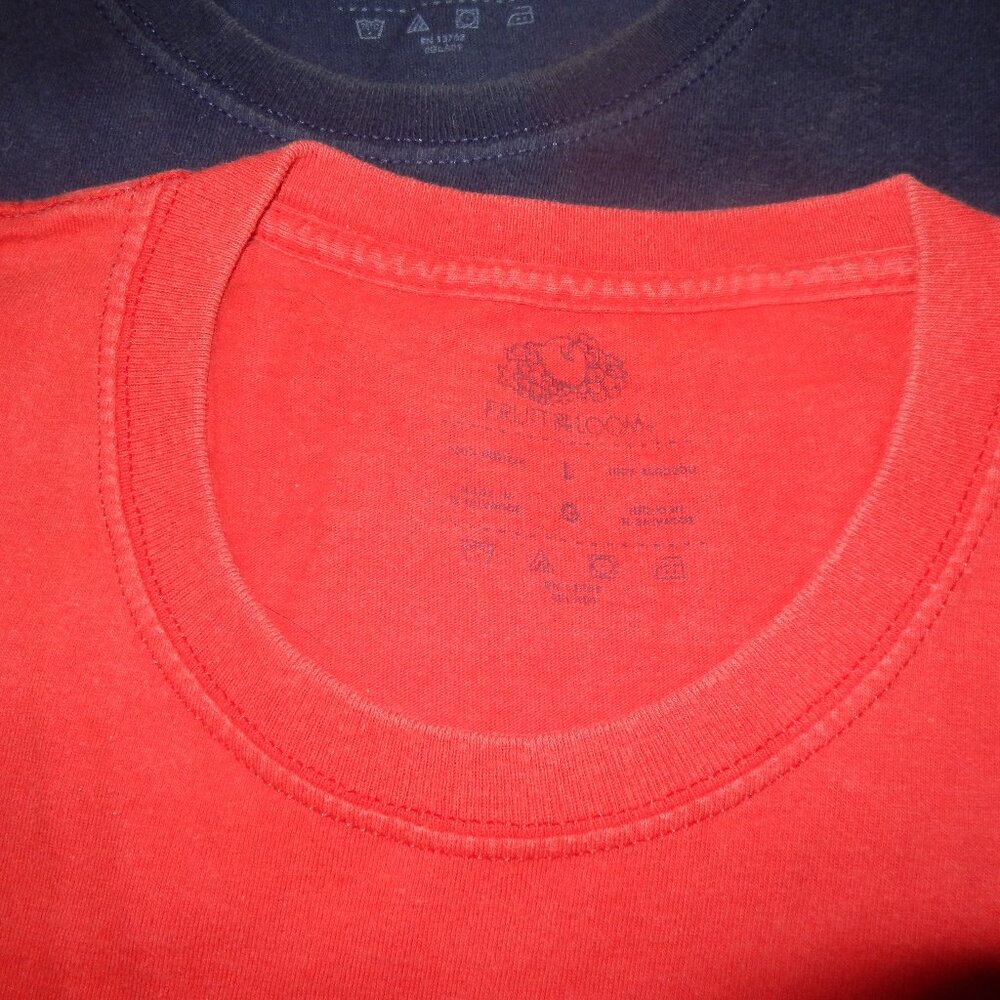 2 Vintage Fruit of the Loom tee shirts. Sz L - Picture 2 of 10